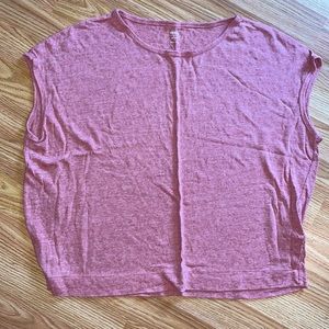 peach colored boxy t shirt